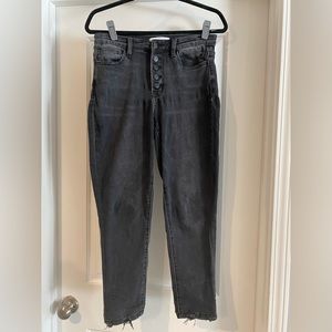 Flying Monkey button fly cropped jeans size 27